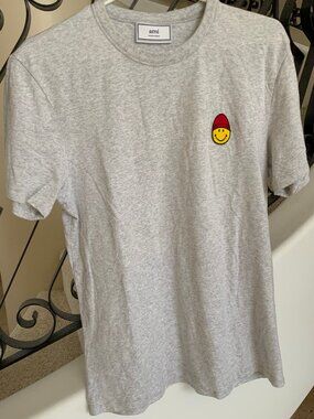 AMI Smiley Alexandre Mattiussi Embroidered T-Shirt
